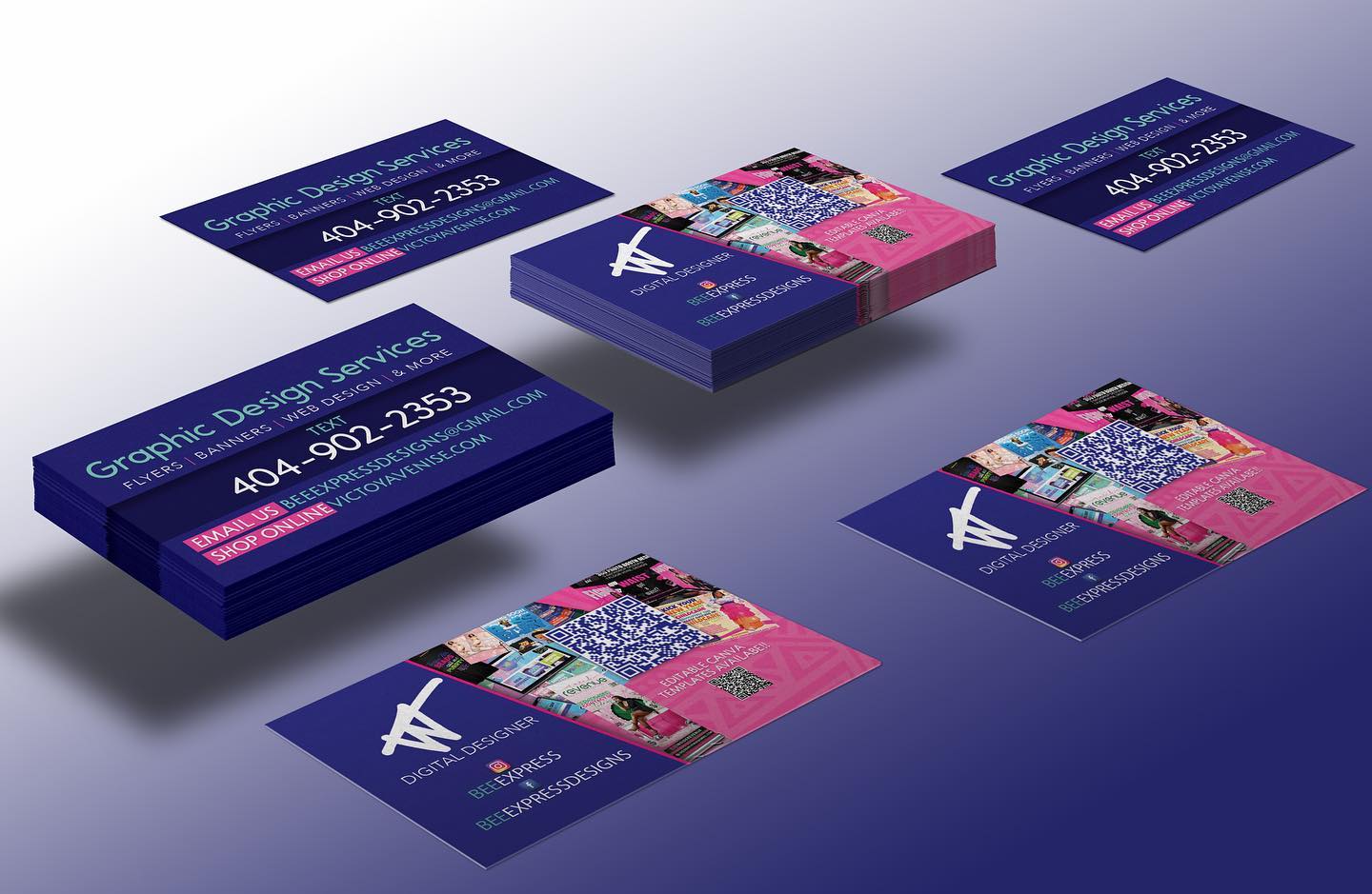 business card design by victoya venise 