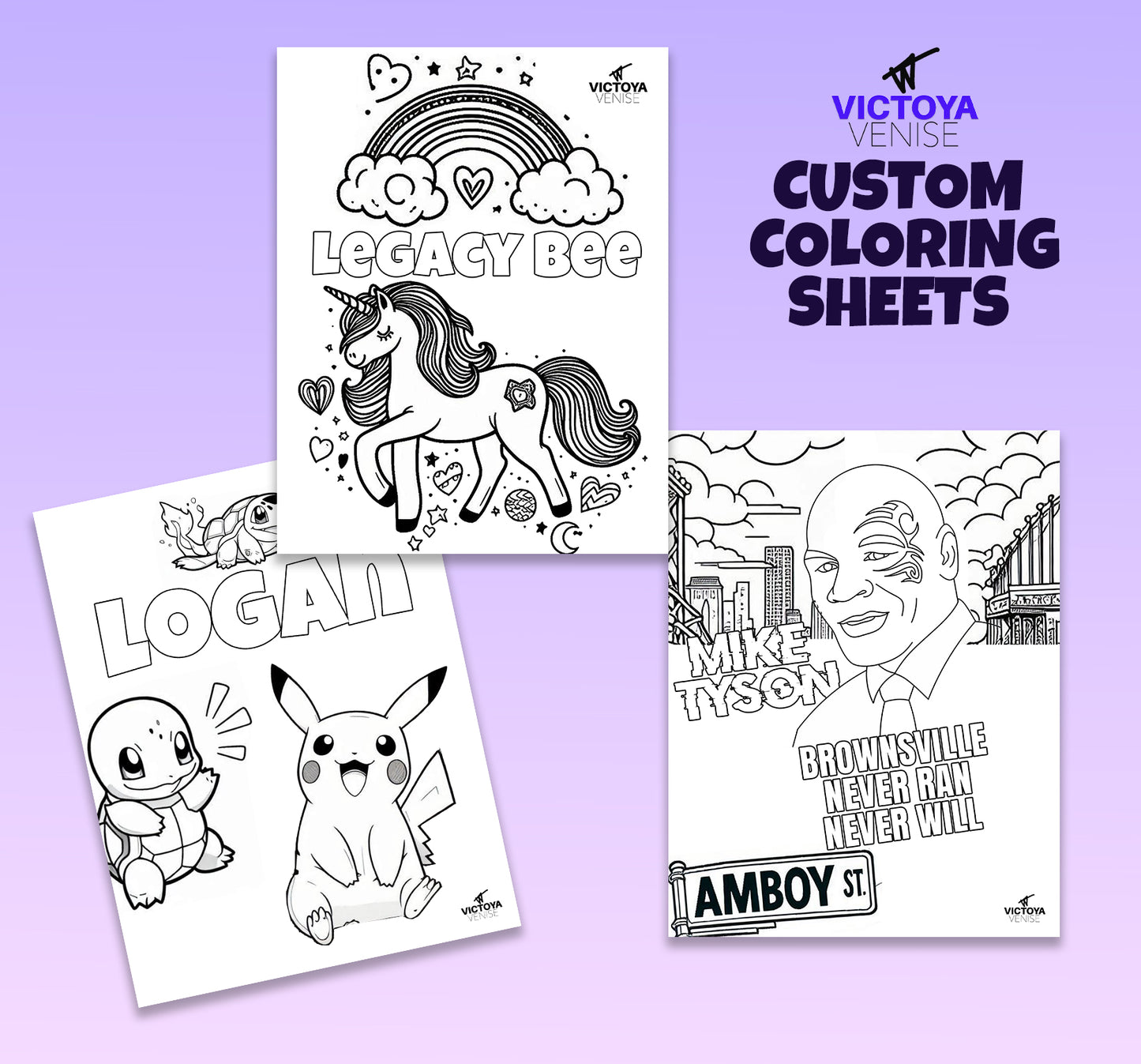 Custom Coloring sheets