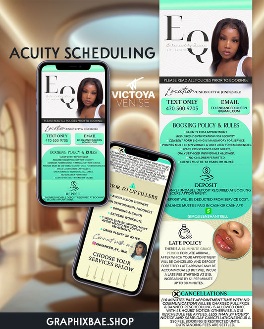 Acuity Scheduling Design