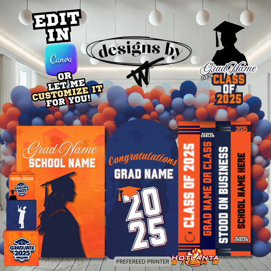 orange/blue-graduation party props mockup